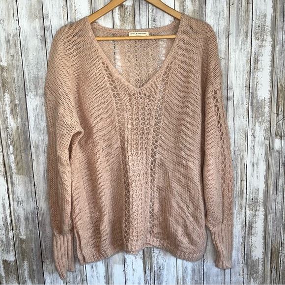 Spell & the Gypsy Collective Mohair Pinkish Knit Soft Jumper Sweater Women’s M/L - Picture 3 of 8